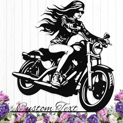 Custom Motorcycle Metal Sign Personalized Biker Name Sign Motorcycle Wall Art Motorbike Signs Garage Decor Gift for Bikers Motorcycle Lover Gifts