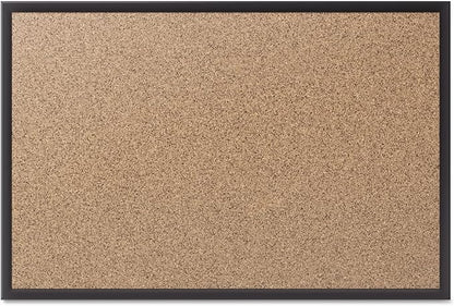 Quartet Cork Board, Bulletin Board, 8' x 4' Corkboard, Black Frame (2308B)