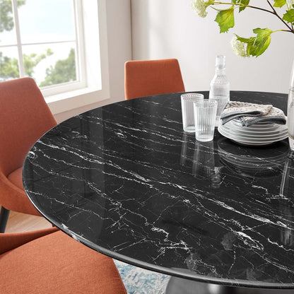 Dining Table, 60", Black Black