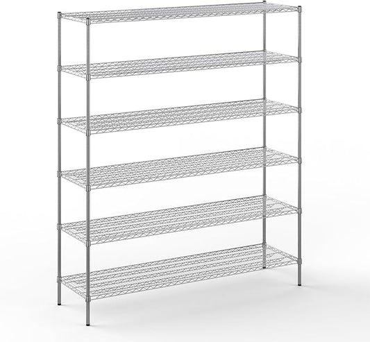 Regal Altair 21" Deep x 72" Wide x 86" Height Wire Shelving Kit | 6-Tier | NSF Commercial Storage Rack Unit