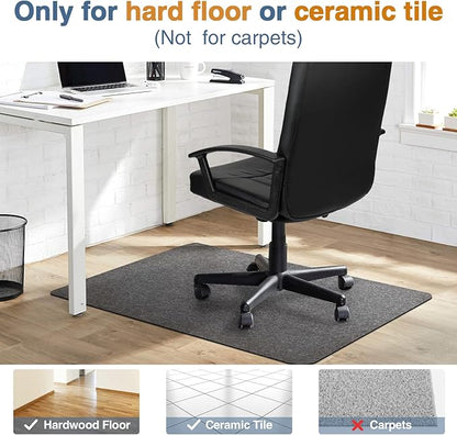 Placoot Office Chair Mat for Hardwood Floor, 55"x35" Computer Chair Rug,Under Desk Mat, Large Anti-Slip Floor Protector for Home Office
