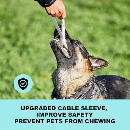 AGPTEK Cable Sleeve Cover, 6.6ft - 1.35 inch Dog Cat Cord Protector Management, Protect Cables from Pets Chewing, for Home Desk Automotive Wire Loom Tubing Cord Protection Self-Wrapping, White