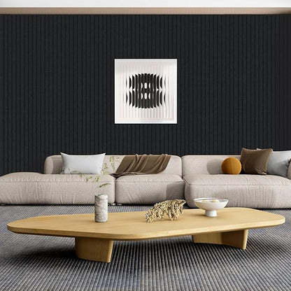 10 Pack Large Acoustic Panels,48 x 24 x 0.4 Inch Sound Proof Foam Panels for Walls，Premium Noise Dampening Panels,Sound Panels for Media Room, Office and Studio,Black
