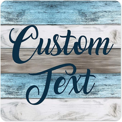 Custom Sign, Custom Street Sign, 11 Font Colors, 13 Font Styles, 4 Hole Options, 22 Sizes, 30x30 Inches, Rust Free DiBound, Fade Resistant, Made in USA by My Sign Center (Coastal)