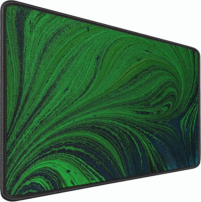 Large Mouse Pad, 31.5x15.7 inch Large Extended Computer Keyboard Mouse Mat, Water Resist Non-Slip Mousepad Rubber Base Long XXL Desk Mouse Pad for Work & Gaming, Office & Home, Dark Green