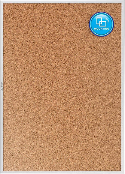 Quartet Standard Aluminum Frame Cork Bulletin Board, 60” x 36” (2305)