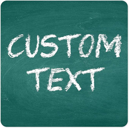 Custom Sign, Custom Street Sign, 11 Font Colors, 13 Font Styles, 4 Hole Options, 22 Sizes, 30x30 Inches, Rust Free DiBound, Fade Resistant, Made in USA by My Sign Center (Chalkboard Green)