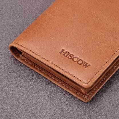 Leather Business Card Case Holder for Men & Women, Italian Calfskin
