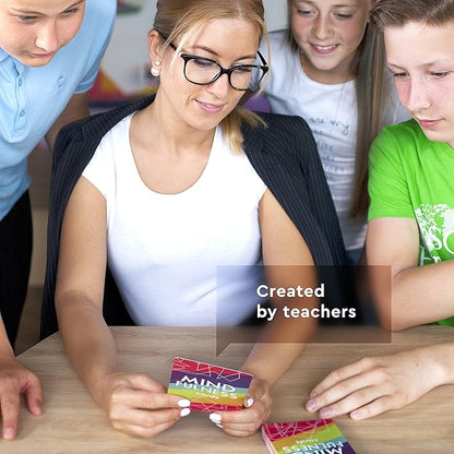 Mindfulness Cards - Conversation Cards for Kids and Therapy Games for Teens, Kids and Adults. Mindfulness Game for Better Communication and Social Skills - Great Teacher Gifts or Homeschool Essentials
