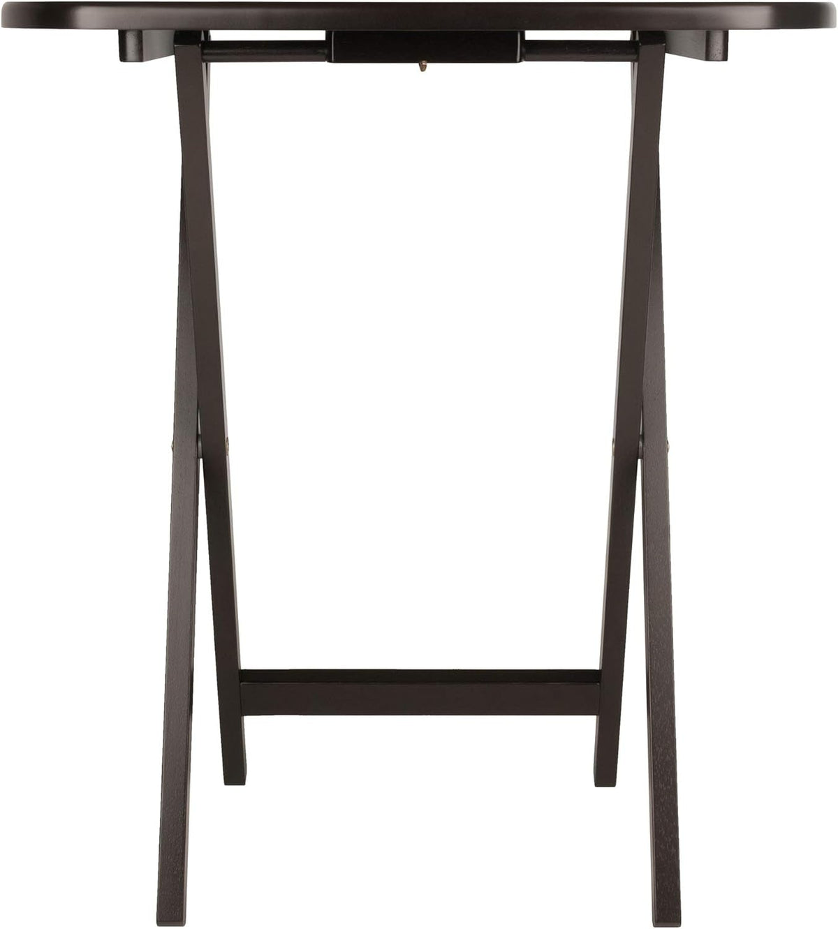 Cade Set of 2 Foldable Snack Tables, Oversized, for Living Room, 25", No Assembly, Coffee